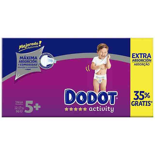 Pañal dodot talla 2 3-6 kg 96 U