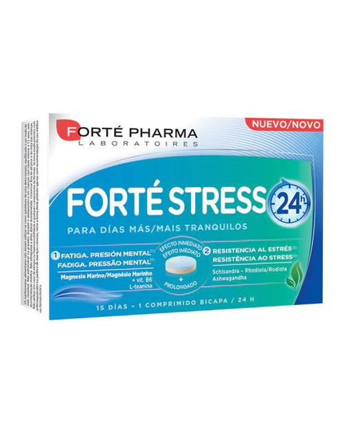 15 comprimidos bicapa forté stress 24h forté pharma