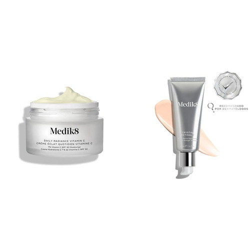 Medik8 Cofre Rejuvenation Reset Navidad 2025: Daily Radiance Vitamin C SPF 30 + Crystal Retinal 3