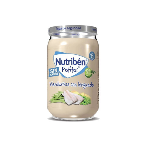 Nutribén Potito de verduritas con lenguado desde 6 meses 235 g