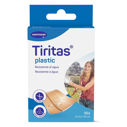 Tiritas Plastic apósitos 10 x 6 cm 10 unidades