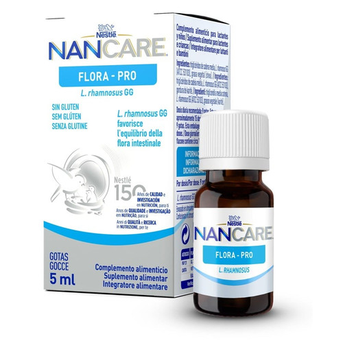 Nestlé NANCare Flora Pro probiótico L. rhamnosus GG gotas 5 ml
