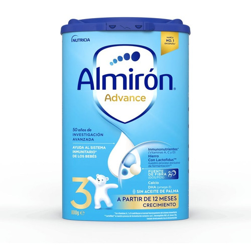 Almirón Advance 3 fórmula de crecimiento desde 12 meses 800 g