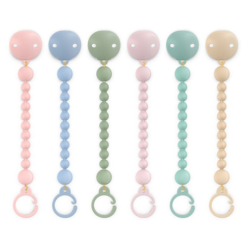 Suavinex broche de chupete de silicona Colour Essence colores suaves
