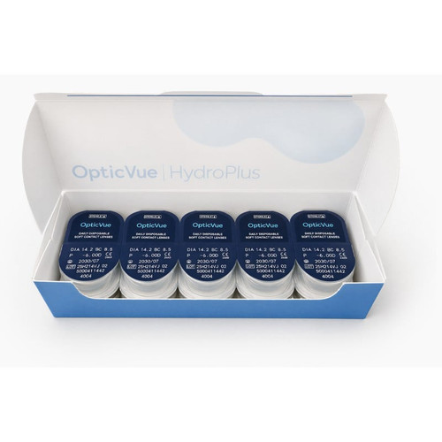 OpticVue HydroPlus lentillas diarias miopía -2,50 30 unidades