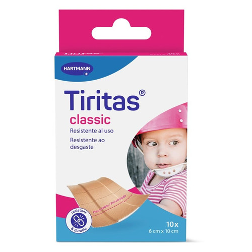 Tiritas Classic apósitos de tela precortados 6 x 10 cm 10 unidades
