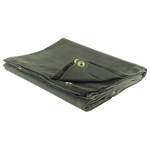 NEW HEAVY DUTY 12 OZ. CANVAS TARPS  (HUNTER GREEN/16' X 20')