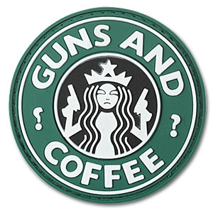 PVC Moral Patches Guns & Coffee