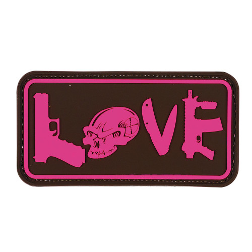 TACTICAL LOVE - RUBBER PATCH - FUCHSIA