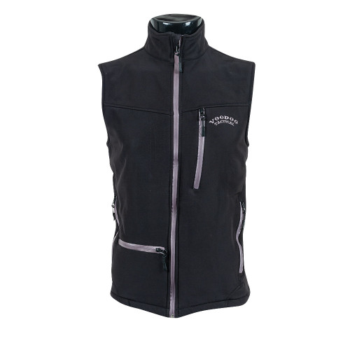 MEN'S SOFTSHELL ZIP FRONT VEST WITH VOODOO TACTICAL LOGO