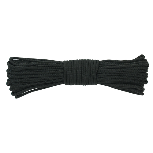 NYLON 7-STRAND 550 CORD WITH JUTE - BLACK/50'