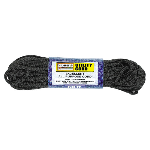 UTILITY CORD 50' POLYESTER CORD WITH 7 INNER NYLON STRANDS