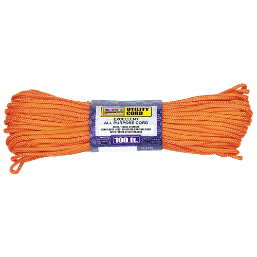 UTILITY CORD 100' POLYESTER CORD WITH 7 INNER NYLON STRANDS