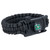 NYLON CORD SURVIVAL BRACELET WITH MINI KNIFE AND COMPASS