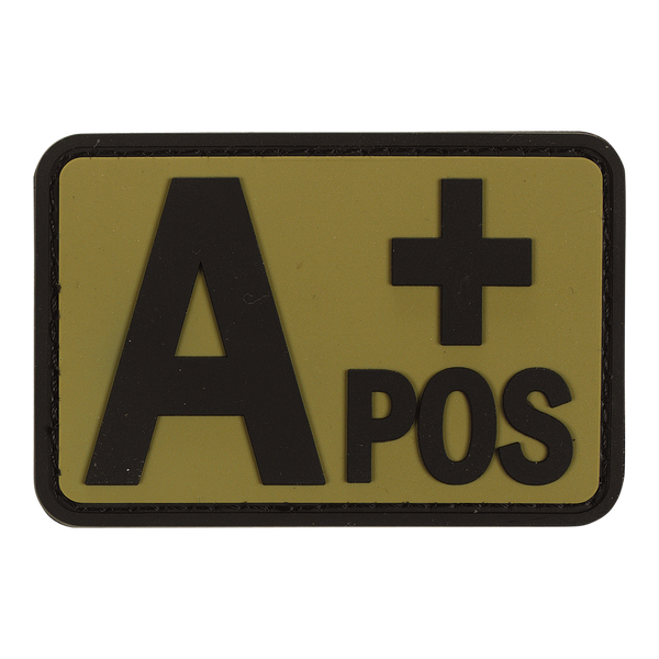BLOOD TYPE RUBBER PATCH