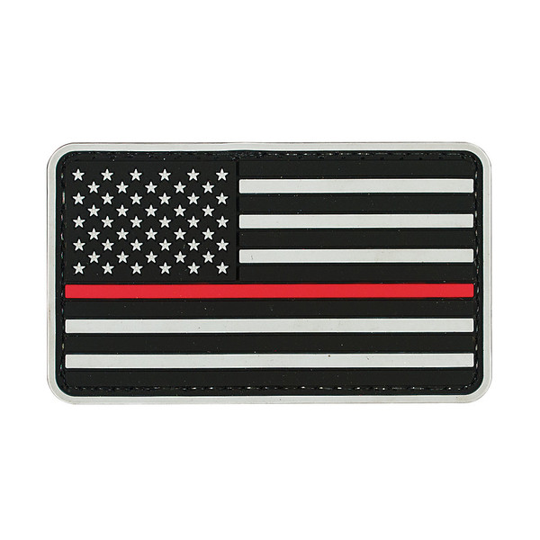 AMERICAN FLAG RED LINE - RUBBER PATCH