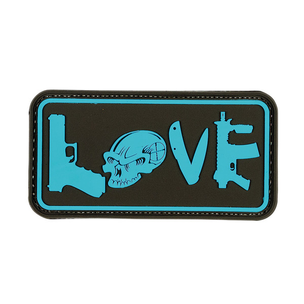 TACTICAL LOVE - RUBBER PATCH - TURQUOISE