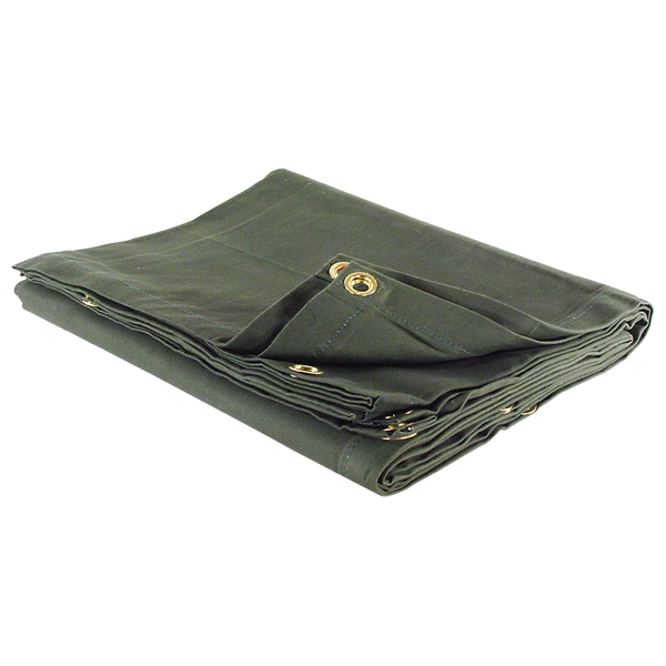 NEW HEAVY DUTY CANVAS TARPS HUNTER GREEN/12' X 24'
