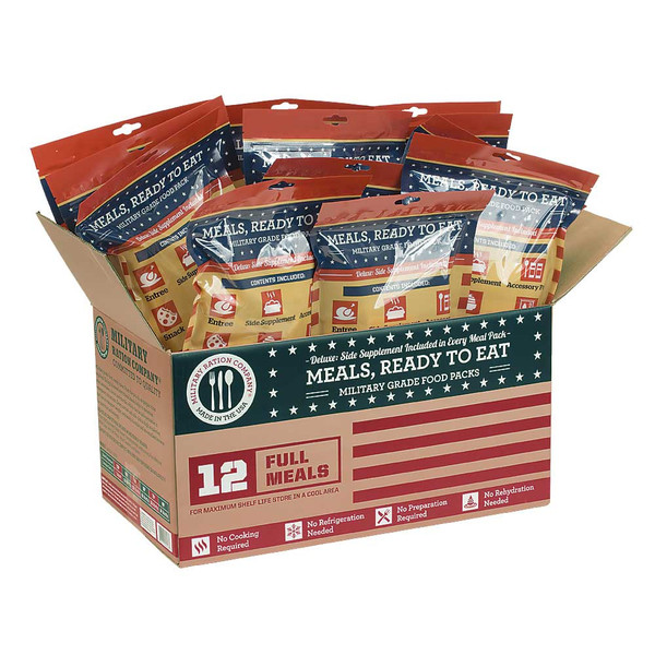 DELUXE COMPLETE MRE 12 COMPLETE MEALS