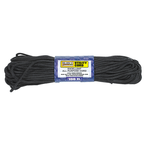 Utility Cord 100'  - Color Black 001