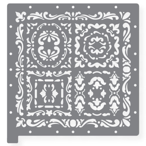 Fiskars ScrapBoss Heritage Themed Stencil Set for Scrapbooking & Crafts
