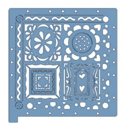 Fiskars ScrapBoss Dreamy Themed Stencil Set for Scrapbooking & Crafts