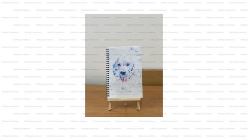 Golden Retriever A5 Lined Spiral Notebook – Dog Lover Writing Journal