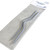 Two aluminium cranked cable needles in different sizes in clear plastic wallet.