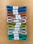 various colours of 60 inch - 150 cm flexible fibreglass measuring tape