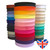 36 rolls of 1-inch cotton bias binding tape with pre-folded edges. 36 different colours all 50 meters. Union Jack Heart in the bottom right of the image.
