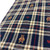 Image shows a lightweight navy check cotton fabric with a repeating pattern of teddy bears and hearts. The fabric is folded into a rectangle shown at an angle. Soft to the touch, and has a smooth finish with gentle drape.
