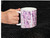 Purple Ink Floral 11oz Ceramic Mug