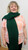 Forest Green Chunky Ribbed Scarf