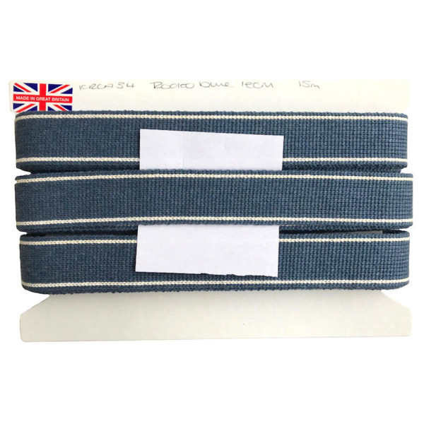 Rodeo blue 34mm heavy duty webbing
