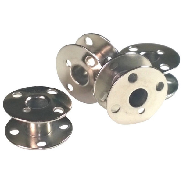 metal sewing machine bobbins - round notch