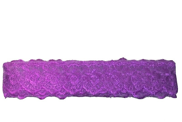Flower Embroidered Organza Lace Fabric – Sold Per Metre