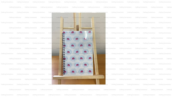 Floral Pattern A5 Lined Spiral Notebook – Watercolour Flower Design