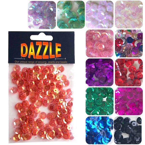 24mm Round Flat Loose Sequins – 100g Bag for Crafting, Sewing & Embellishments