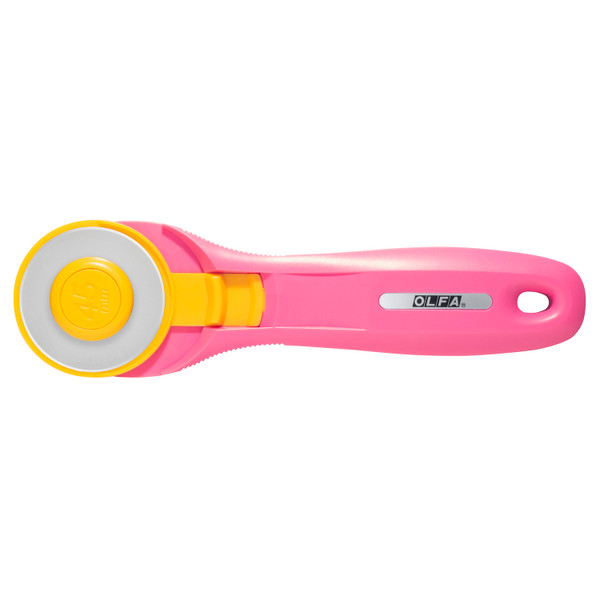 Pink 45mm Rotary Cutter – Fabric Cutting Tool for Sewing, Quilting & Crafts