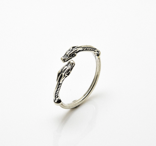 Celtic Dragon Adjustable Ring