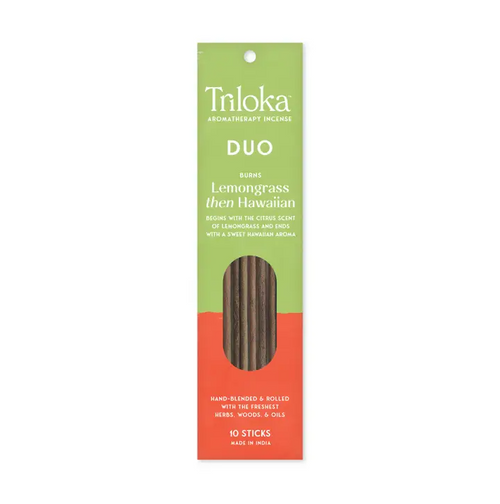 Triloka Lemongrass then Hawaiian Duo Incense
