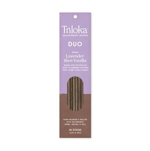 Triloka Lavender then Vanilla Duo Incense