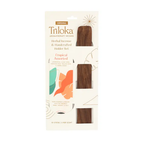 Triloka Incense and Holder Gift Set