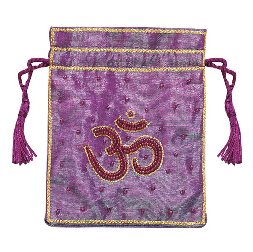 Purple Beaded OM Bag