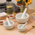 Porcelain Mortar and Pestle Set