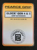 Pearce Grip PG19G5 Grip Extension  Extended Compatible w Glock Gen45 MidSizeFullSize Black Polymer