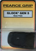 Pearce Grip PGG5BP Enhanced Baseplate  Compatible wGlock Gen5 171934 Black Polymer