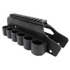 TacStar 1081035 Sidesaddle Rail Mount  Shotgun 12 Gauge Black Polymer wAluminum Mounting Plate with Rail for Remington 87011001187