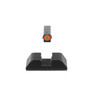 AmeriGlo GL433 Protector Sight Set for Glock  Black  Green Tritium  with Orange Outline Front Sight Black Serrated Rear Sight