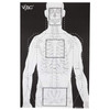Action Target VTACP100 Viking Tactics Double Sided  SilhouetteTargets Heavy Paper Target 23 x 35 100 Per Box